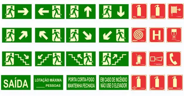 Imagem ilustrativa de Sinalização de emergência contra incêndio